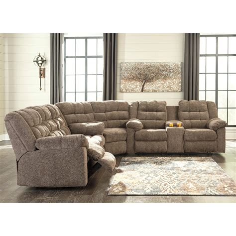 Signature Design By Ashley Workhorse 3 Piece Sectional With Wedge