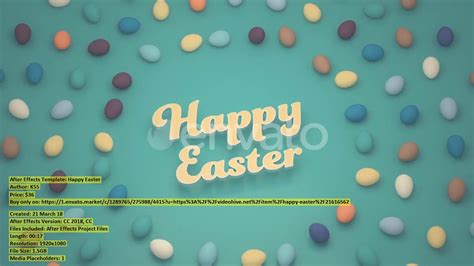Happy Easter | After Effects Template | VideoHive 21616562 - YouTube