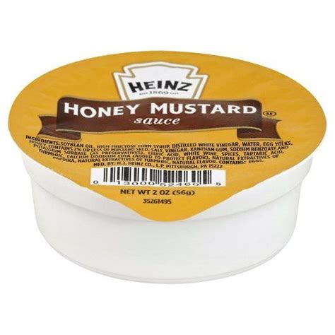 Heinz Honey Mustard Dip Cup 2 Ounce 60 Per Case