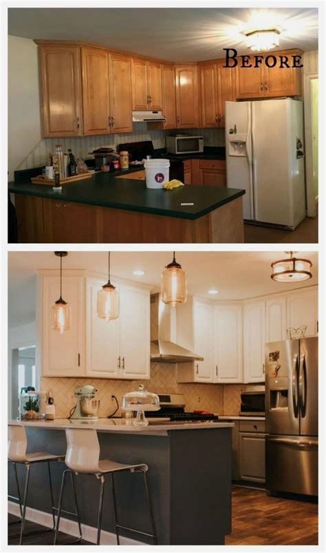 Kitchen Makeover Before And After On A Budget In 2020 Kitchen