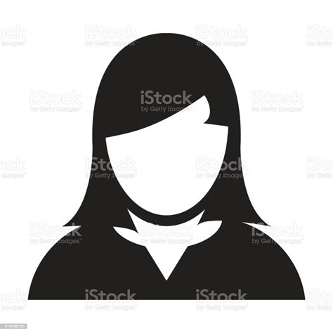 Lutilisateur Icône Vector Plate Femme Personne Profil Avatar Vecteurs