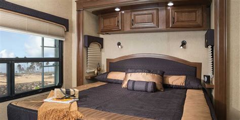 2015 Pinnacle Fifth Wheels Rv Interior Design Rv Bedroom Camper Bed