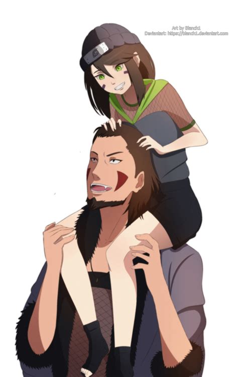 Father And Daughter Kiba And Heaven Inuzuka By Feistyywolf Anime