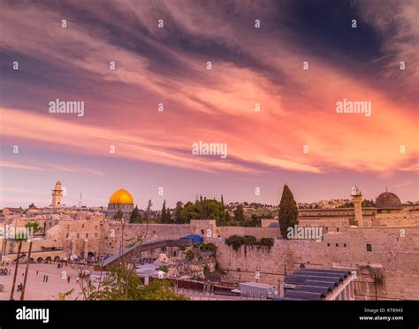 Western Wall And Golden Dome Of The Rock Stock Photo Alamy
