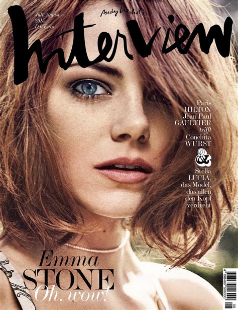 Emma Stone By Craig Mcdean For Interview Magazine Germany Julyaugust