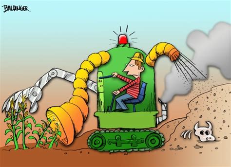 Over Farming By Dbaldinger Nature Cartoon Toonpool