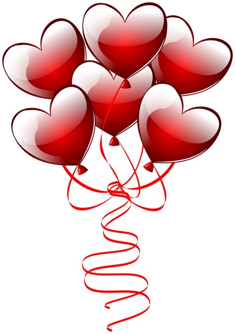 Pink Heart Balloons Clipart Clipart Best