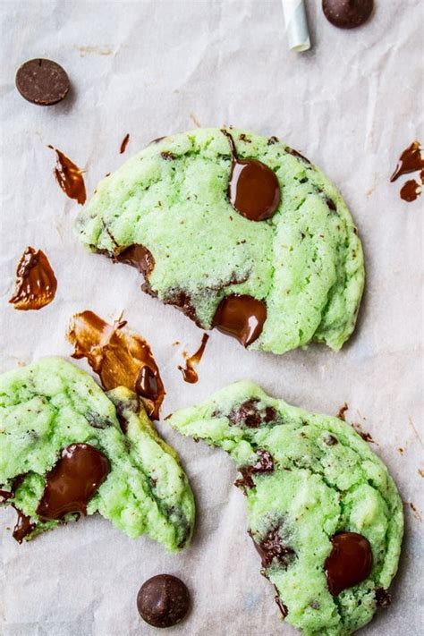 Mint Chocolate Chip Cookies From The Food Charlatan Mint Chocolate