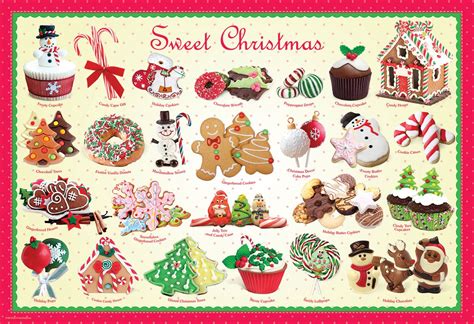 Sweet Christmas 100-Piece Puzzle, Enjoy a fun assortment of christmas treats with your children ...