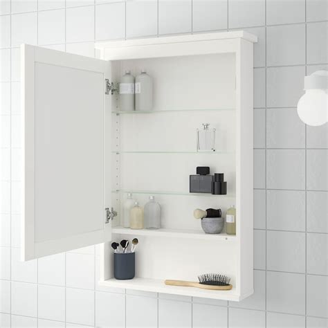 Hemnes Mirror Cabinet With 1 Door White 2434x614x3858 Ikea