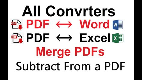 How To Convert Excel Word And All Files To PDF YouTube