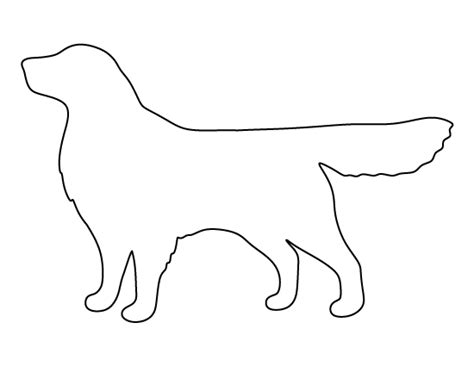 Printable Golden Retriever Template Golden Retriever Quilt Dog