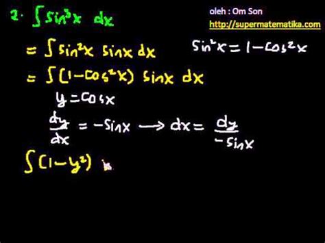 Integral sin pangkat 3 x dx - YouTube