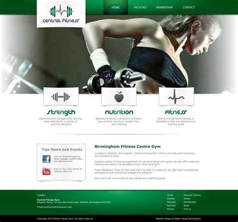 Gym website design | Website design, Website design inspiration, Website template