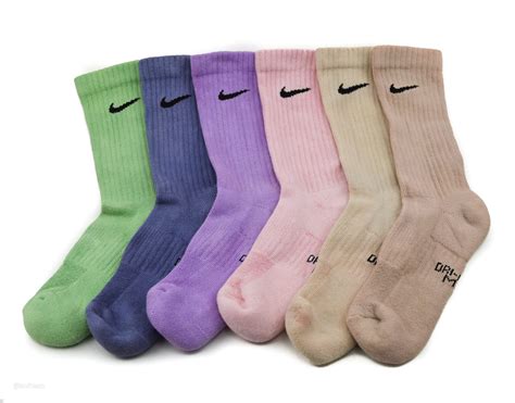Solid Dyed Nike Crew Socks Etsy
