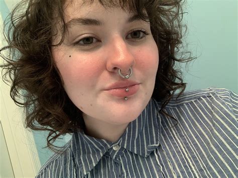 Thought I Would Show Off My 10g Septum Feat My Normal Sized Vertical