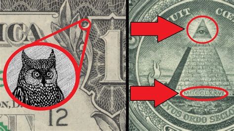Some Of Mysterious Hidden Secrets In The Us One Dollar Bill In