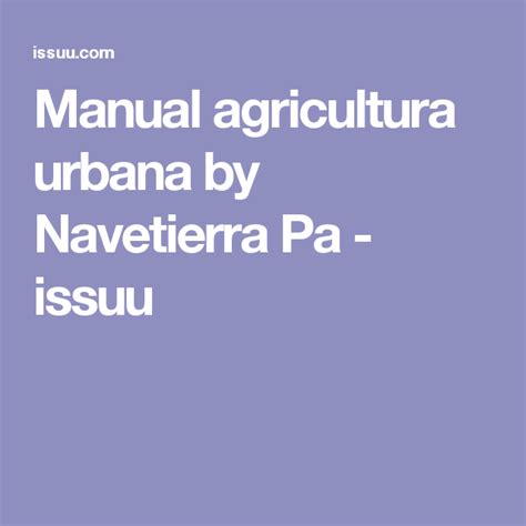 Manual agricultura urbana | Agricultura urbana, Agricultura, Jardinería urbana