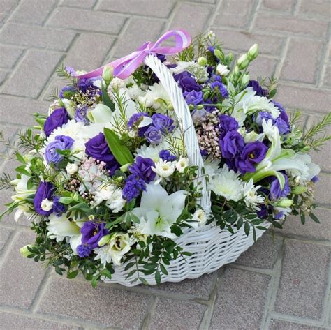 Elegance Flower Basket White Heather Florist Killarney
