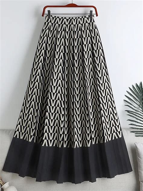TIGENA Women Knitted Long Skirt 2023 Autumn Winter Y2k Fashion