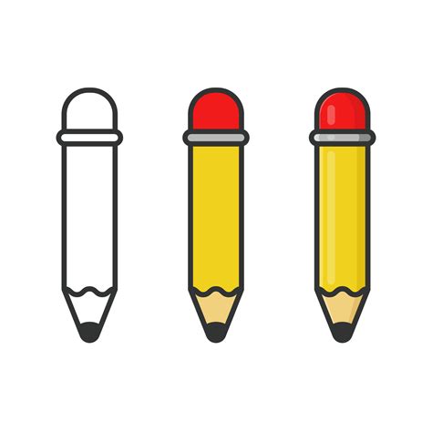 Pencil Cute Pencil Doodle Line Art Pencil Clip Art Pencil Vector