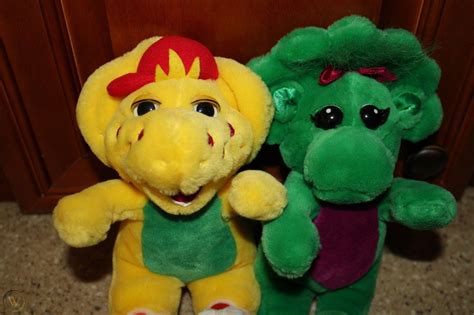 Barney Dinosaur Friends Plush Bj And Baby Bop 9 Lyons Stuffed Animal