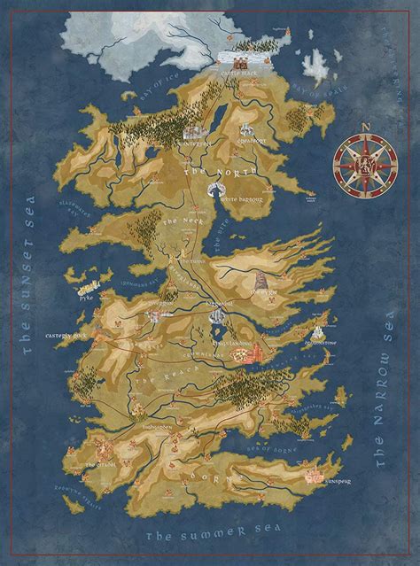 Climate Map Of Westeros Maps Of The World
