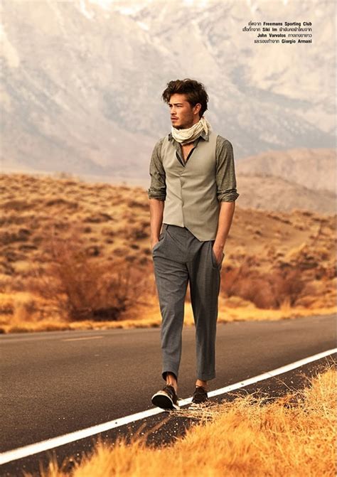 Francisco Lachowski Hits The Desert For Harper S Bazaar Men Thailand