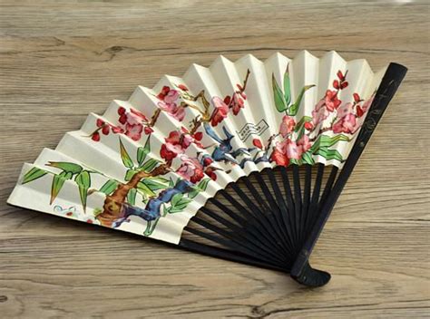 Vintagepaper Folding Fanmade In Chinachinese Fanpaper Etsy Paper