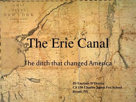 Ppt The Erie Canal Powerpoint Presentation Free Download Id1277113