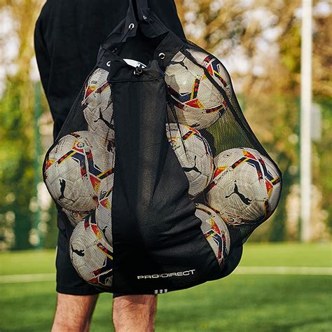 Prodirect Ball Sack Blackwhite Bags And Luggage Prodirect Soccer