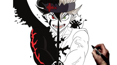 How To Draw Asta And Leibe Step By Step Black Clover Youtube