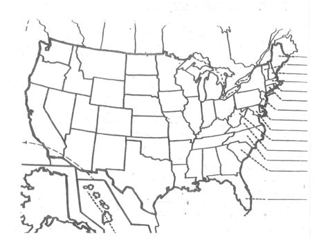 Black And White Map Us States Usa50statebwtext Luxury Best Blank Us