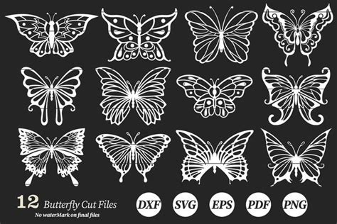 Layered Butterflies Svg Vector Files 291400 Svgs Design Bundles