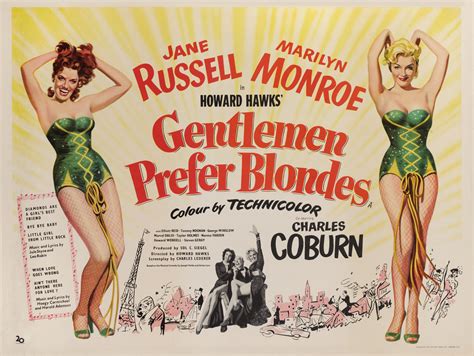 Gentlemen Prefer Blondes 1953 Poster British Original Film Posters Online Collectibles