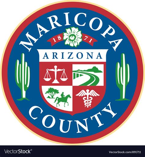 Maricopa County Seal Royalty Free Vector Image
