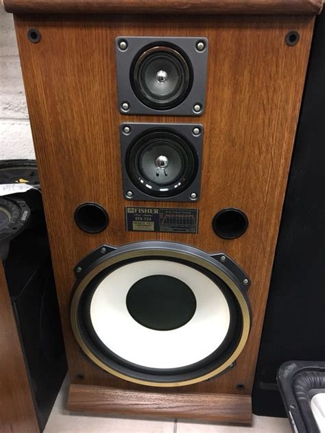 Vintage Fisher Stv 724 Home Theater Speakers Pair For Sale In Riverside