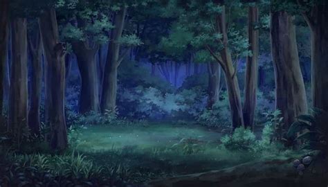 Pokemon Anime Forest Night Backround By Undercreeper95 On Deviantart