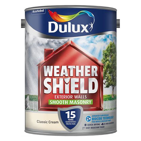 Dulux Weathershield Smooth Masonry Classic Cream 5l Paint