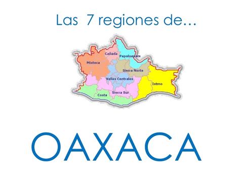 Las 7 Regiones De Oaxaca