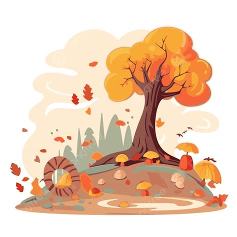 Autumn Scene Clipart Png Vector Psd And Clipart With Transparent