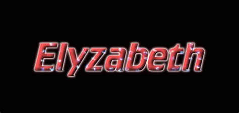 Elyzabeth Logo Herramienta De Diseño De Nombres Gratis De Flaming Text