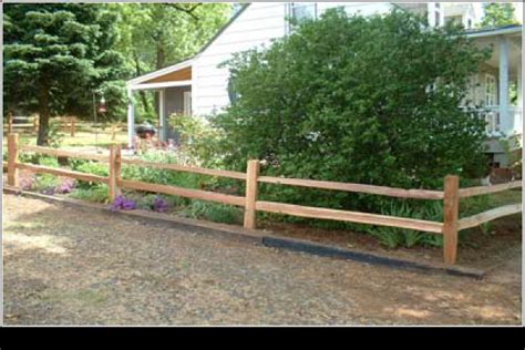 The split rail, or post and rail, fence is essentially a rustic version of a post and board fence style and is similarly a good choice for posts come in three types to accommodate any basic configuration: Split Rail Fence Are commonly used to keep livestock