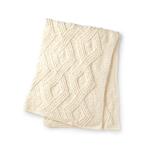 Bernat Blanket Twisted Stitch Knit Blanket Creative Crafting World