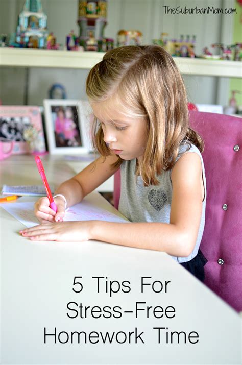 5 Tips For Stress Free Homework Time