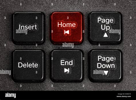 Accent Home Button Of Keyboard Operation Action Choice Concept Stock