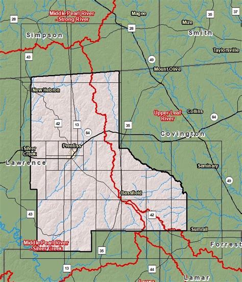 Risk Map Jefferson Davis County