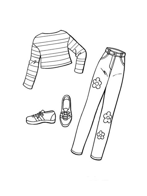 coloring pages clothes   print   kids