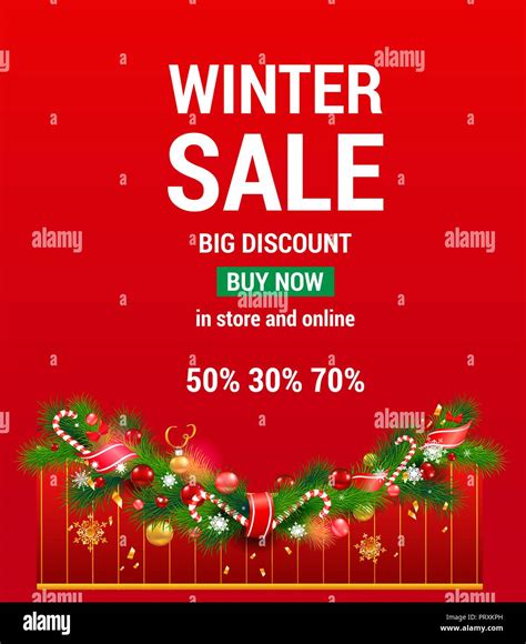 Red Sale Advertising Stock Vector Image And Art Alamy