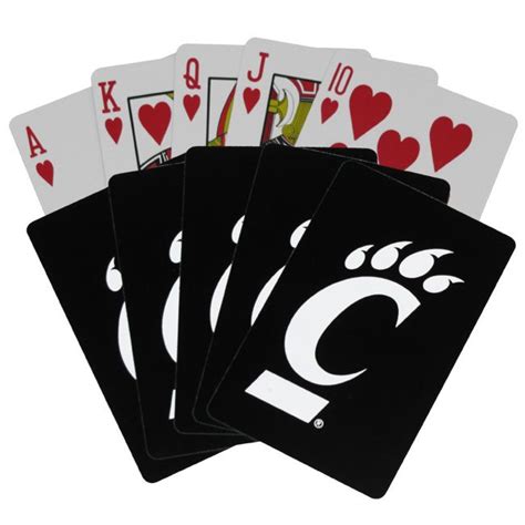 Long sleeve & short sleeve tees, jackets, hats & more! Cincinnati Bearcats Spirit C-Paw Playing Cards. Perfect for tailgating or hanging out in your ...